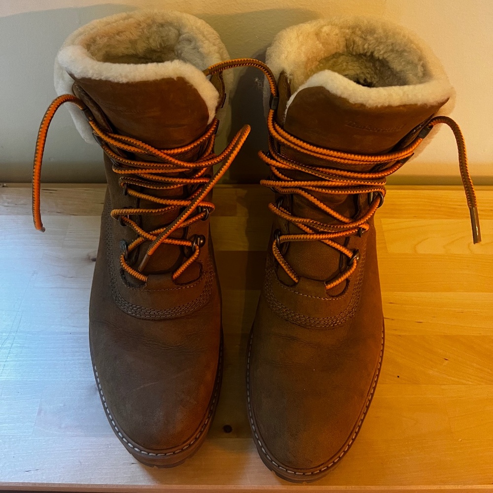 TIMBERLAND WOMEN'S COURMAYEUR VALLEY 6-INCH WATERPROOF FAUX-FUR BOOTS